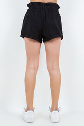 American Bazi Women's High Waist Paper Bag Shorts – Stylish Summer Essential